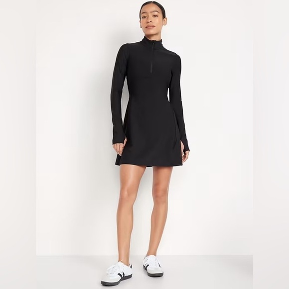 NWT! Old Navy Red Velvet PowerSoft Half-Zip Athletic Dress 💜 - Picture 10 of 11